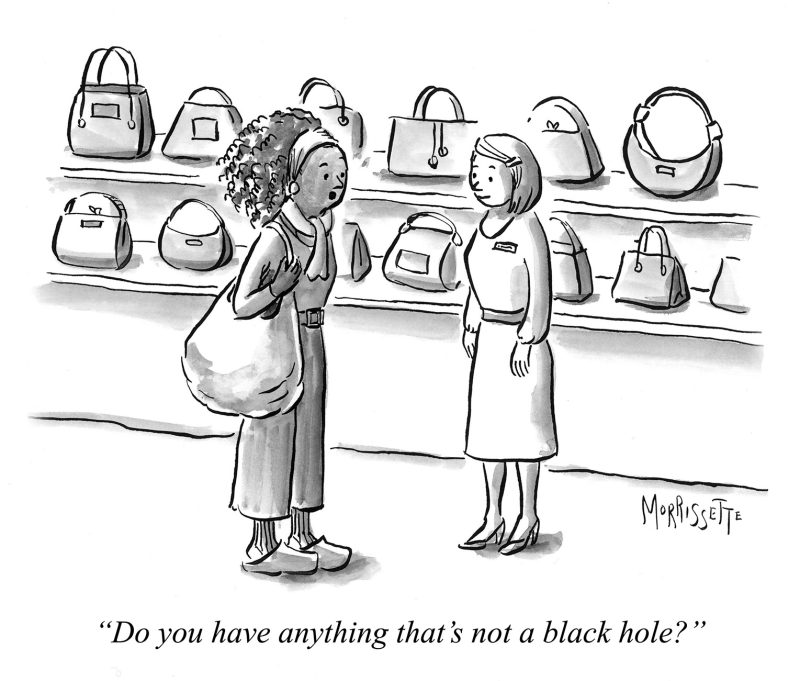 Black Hole Handbag cartoon | © Sarah Morrissette