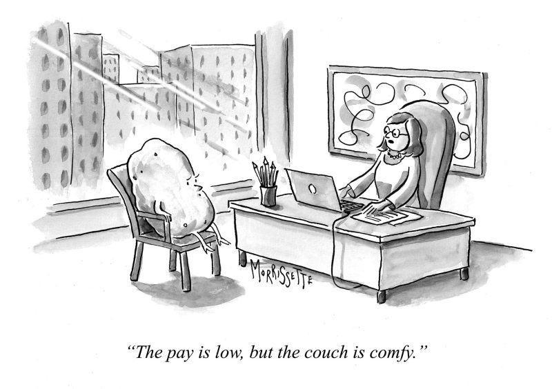 Couch Potato Interview cartoon | © Sarah Morrissette