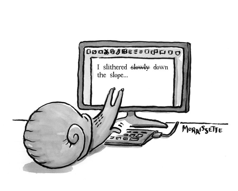 Snail Writer cartoon | © Sarah Morrissette